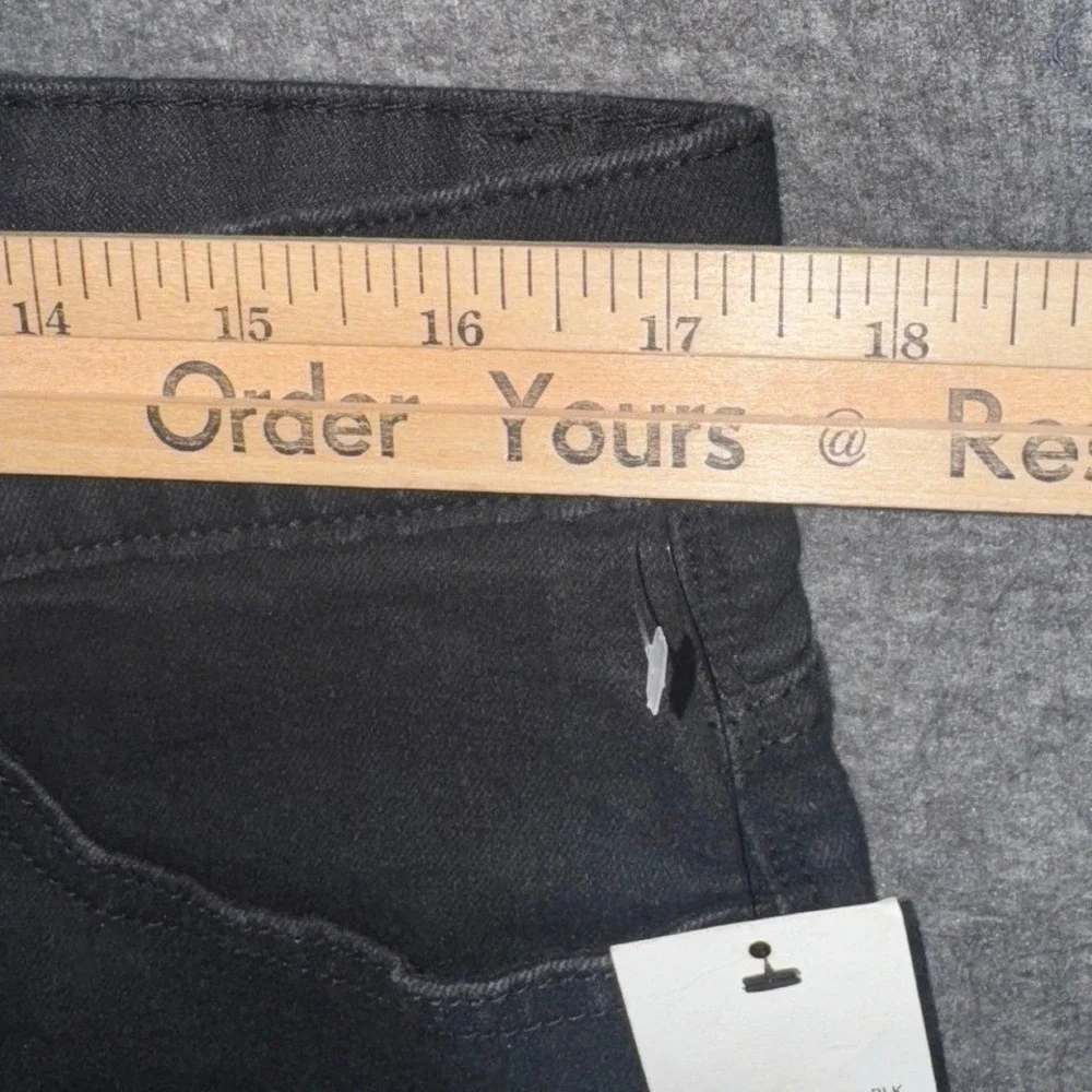 Volcom Mens Solver Modern Straight Stretch Denim Black Jeans Dark Wash 34x32 NEW